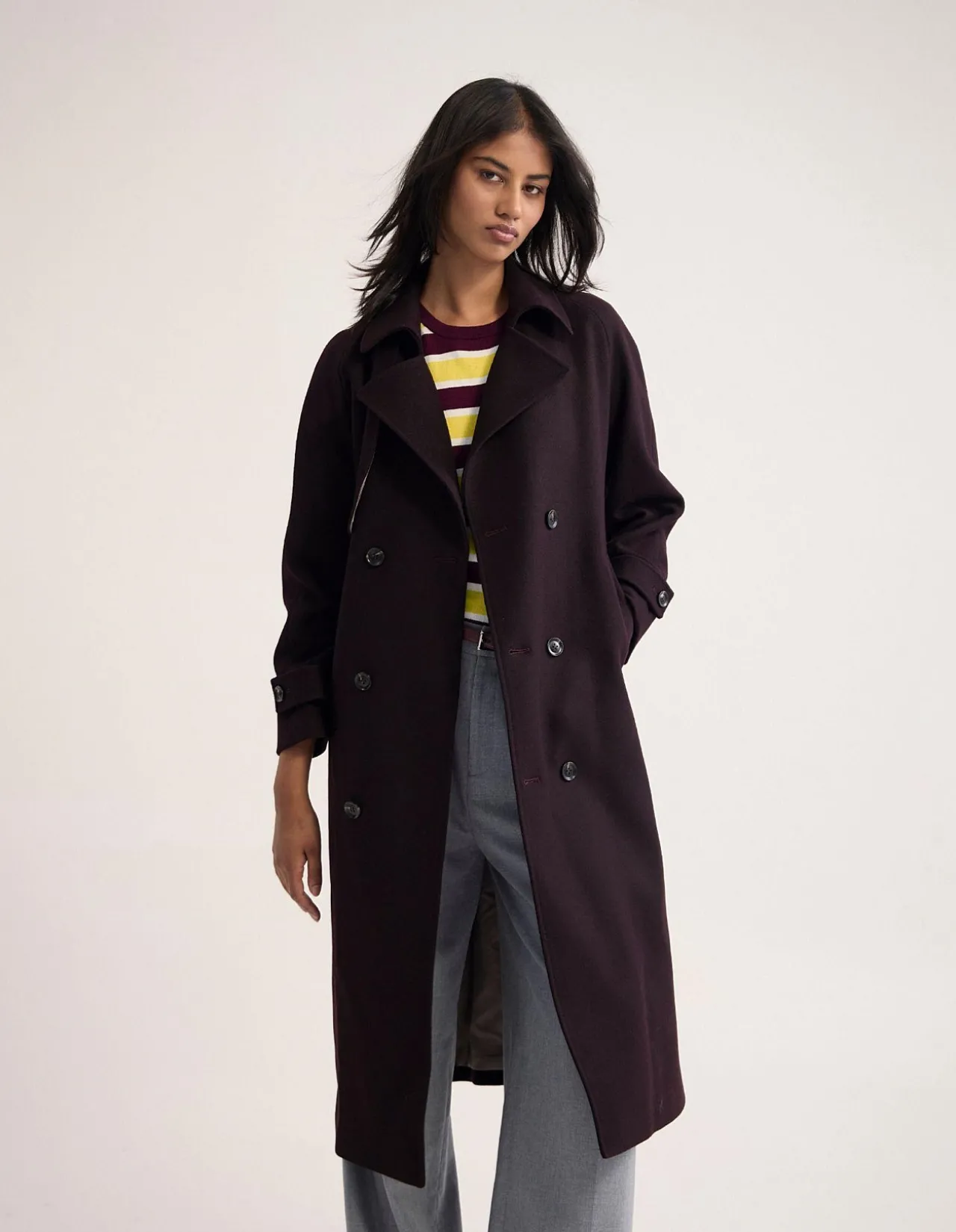 GEMMA WOOL RICH TRENCH COAT