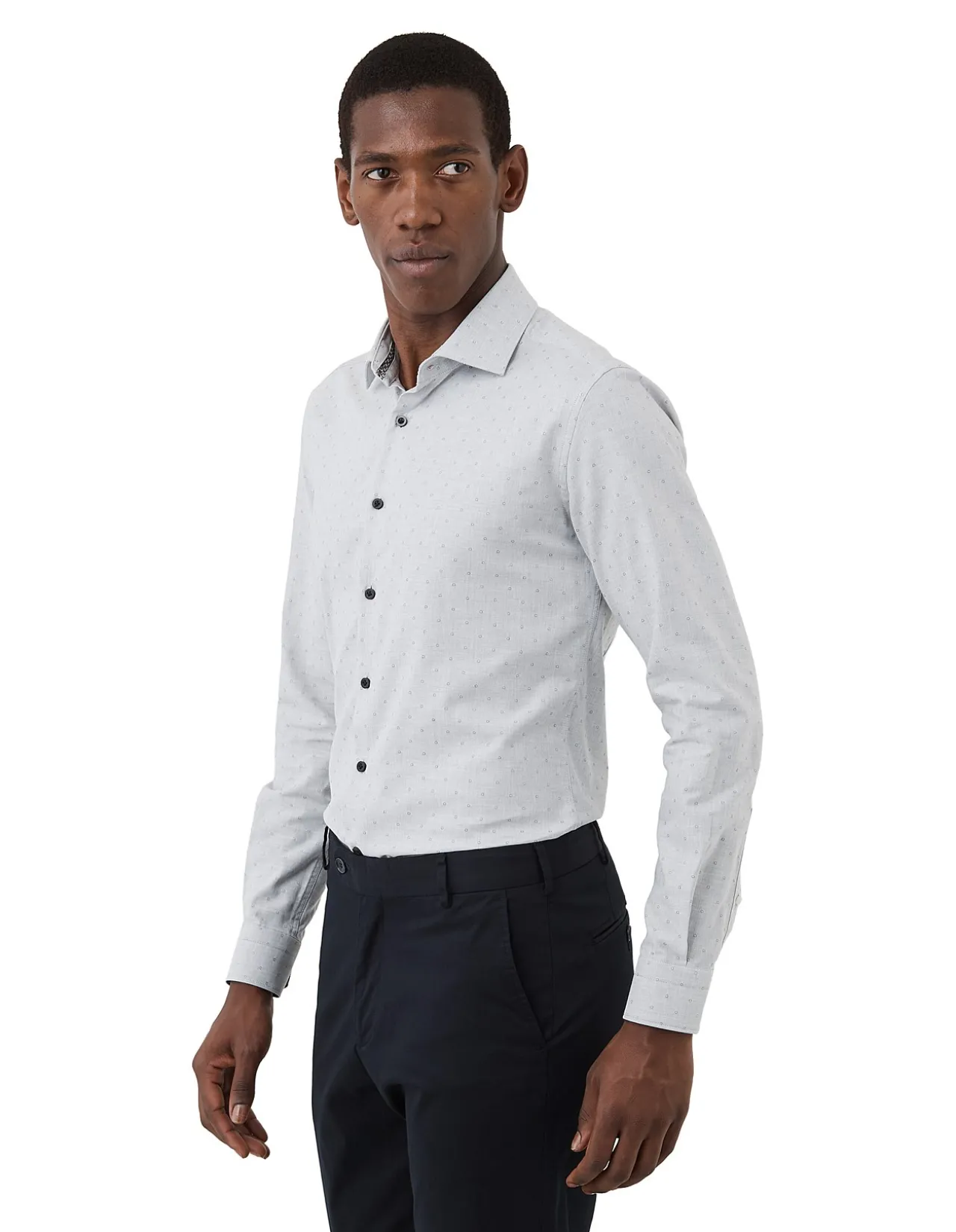 GEO DOBBY SLIM SHIRT