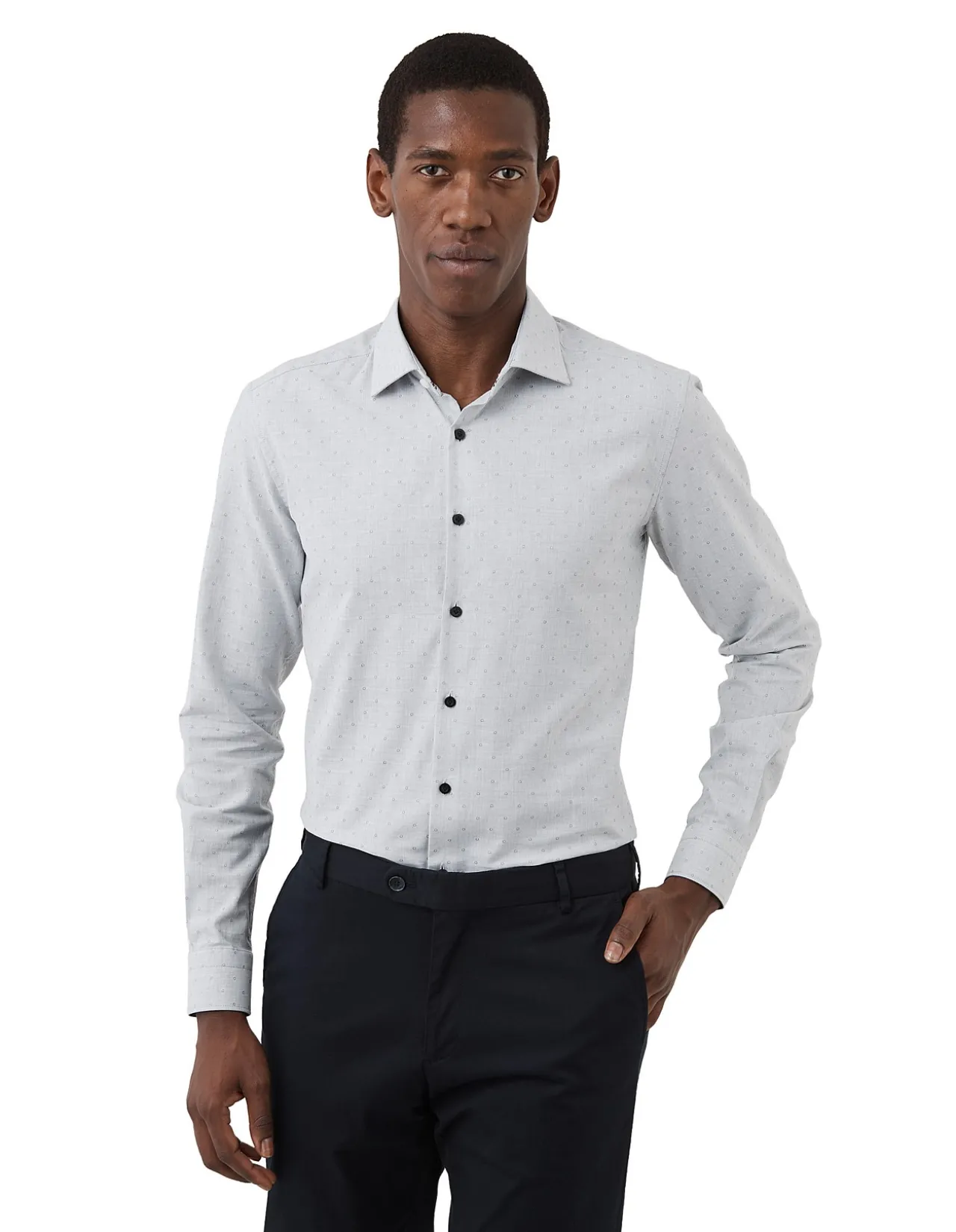 GEO DOBBY SLIM SHIRT