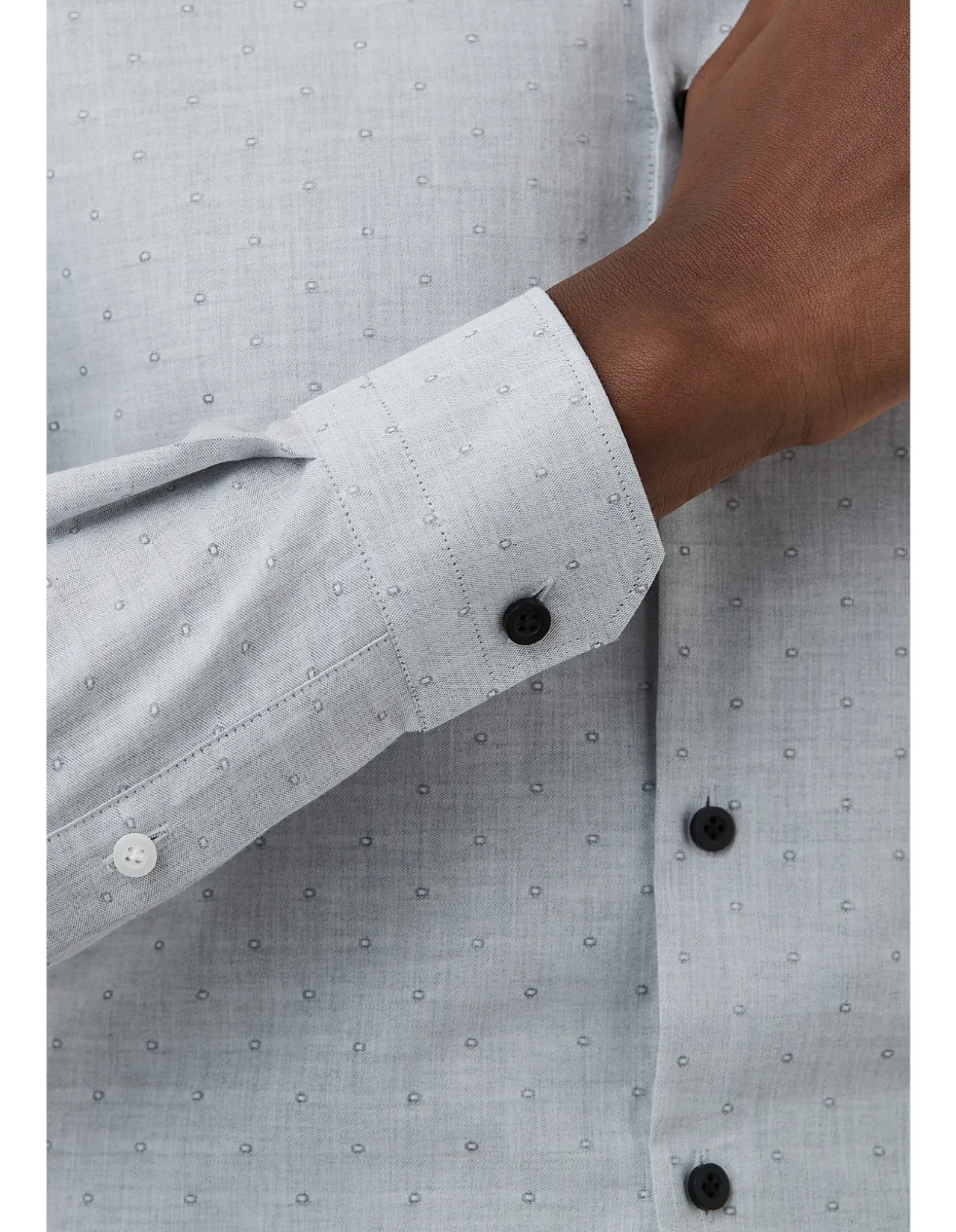 GEO DOBBY SLIM SHIRT