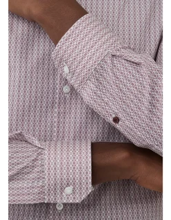 GEO PRINT STANDARD CUFF SLIM SHIRT