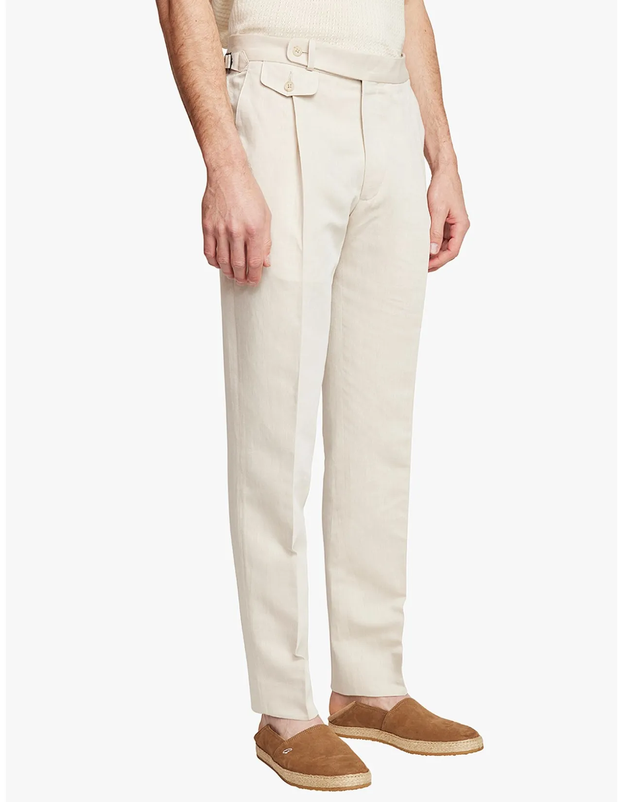 Gian Tailored Fit Trouser Beige