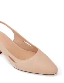 Gisela Bisque Leather Slingback