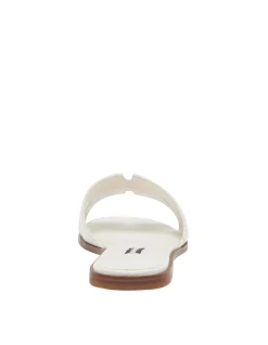 Giselle Flat Slip On Sandals Ivory