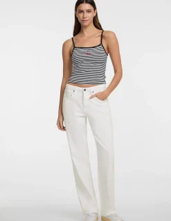 Gj Emb Star Tank Top Striped