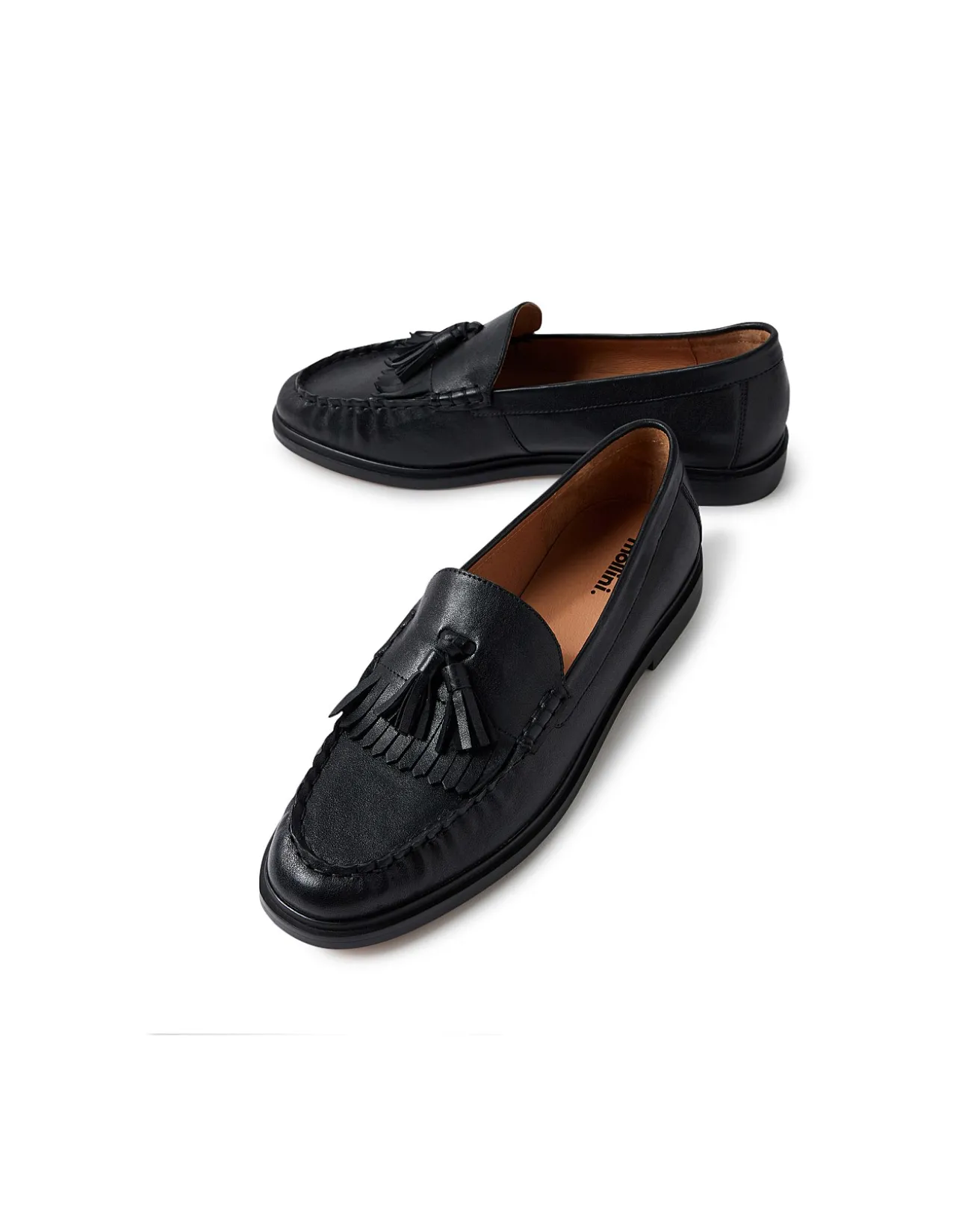 Glaynn Tassel Fringe Leather Loafers