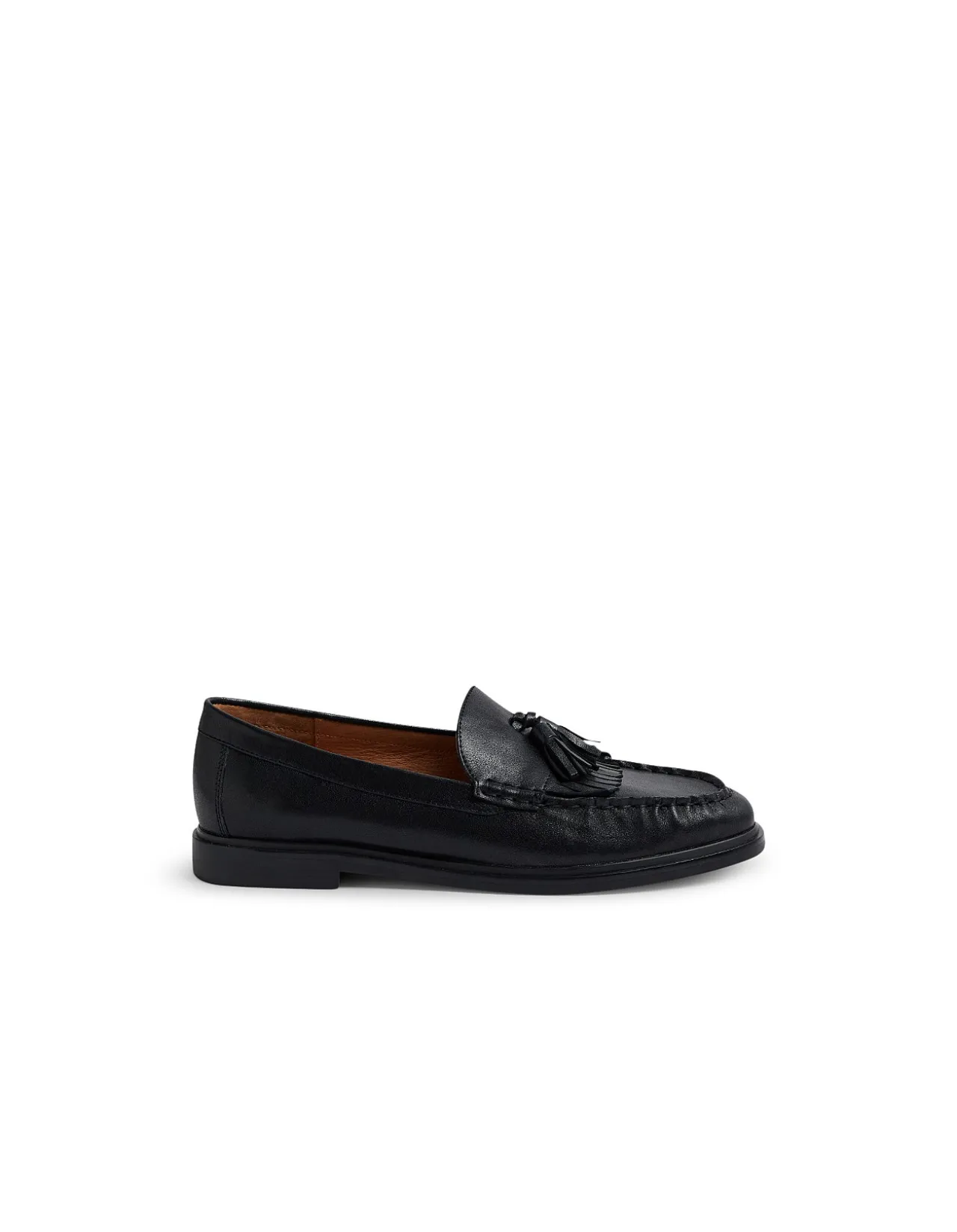 Glaynn Tassel Fringe Leather Loafers
