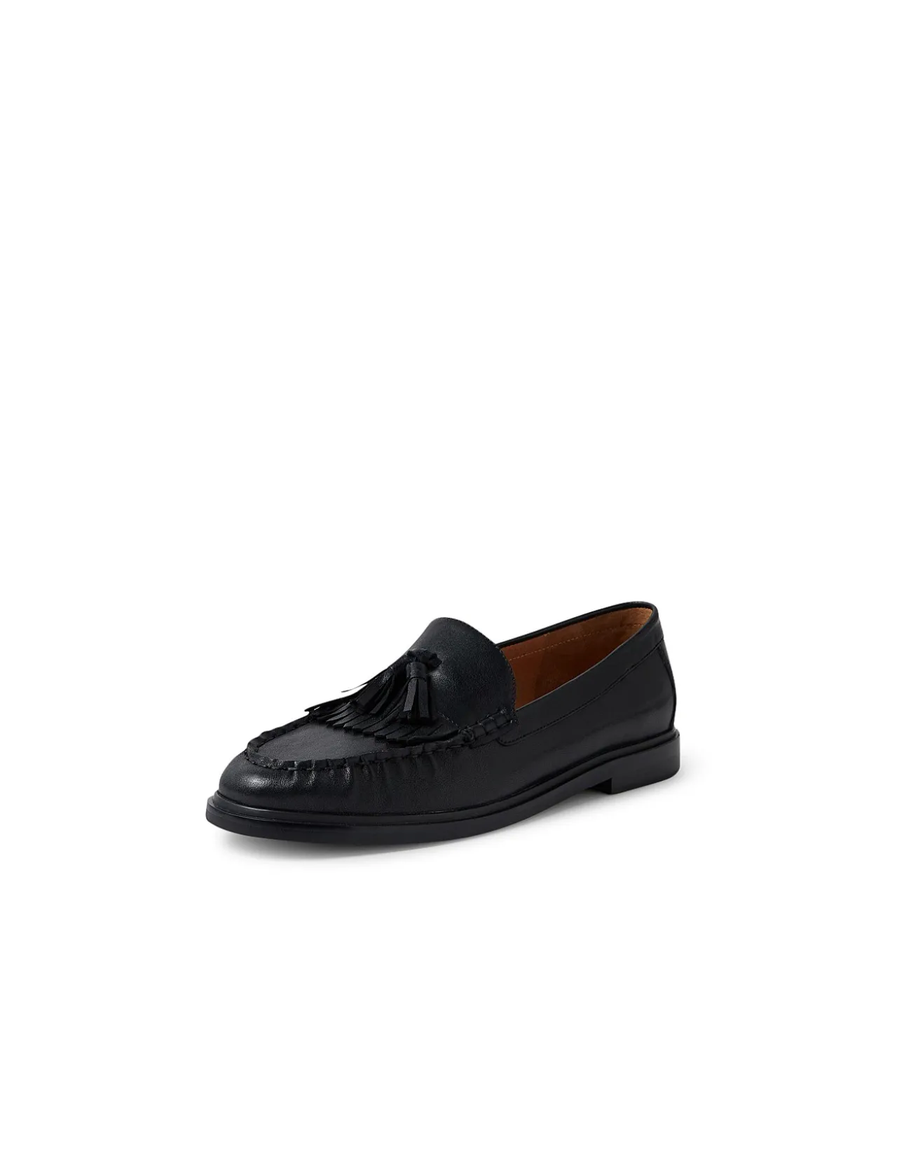 Glaynn Tassel Fringe Leather Loafers