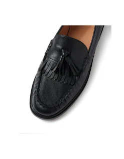 Glaynn Tassel Fringe Leather Loafers