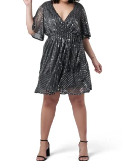 Glow Frill Hem Mini Dress