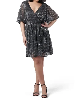 Glow Frill Hem Mini Dress