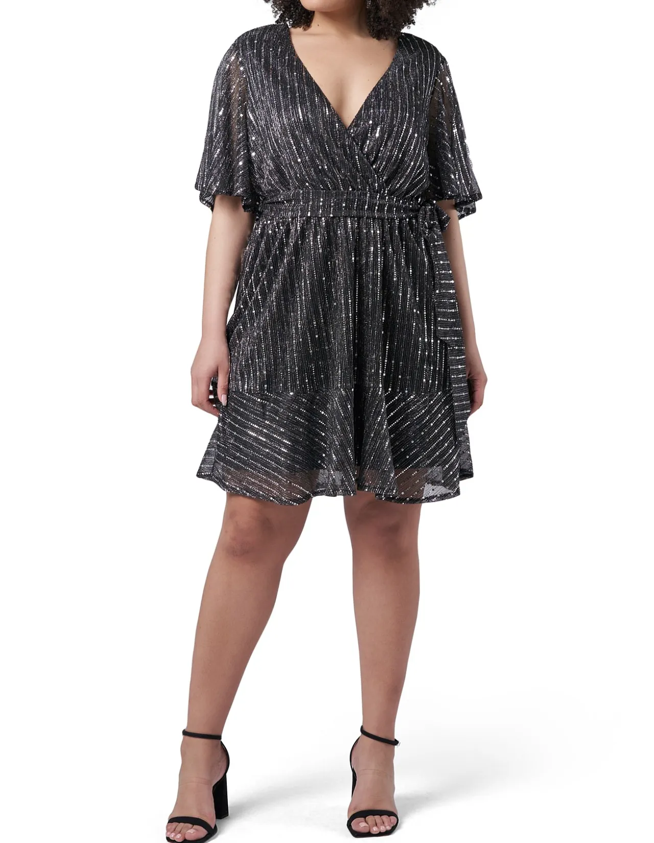 Glow Frill Hem Mini Dress