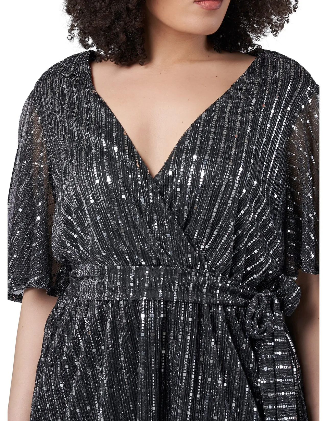 Glow Frill Hem Mini Dress