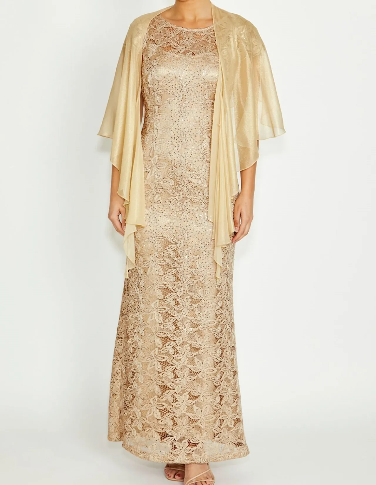 GOLD SILK SHRUG