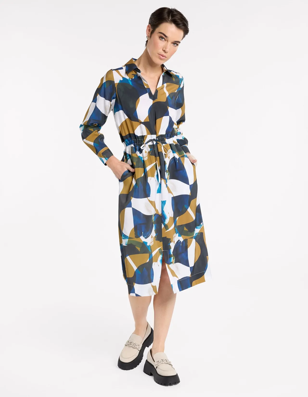GOLDEN POOLS SHIRT DRESS