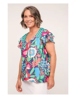 GOLDIE FLUTTER TOP
