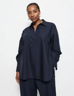 GOOD EARTH COTTON DEMI SHIRT