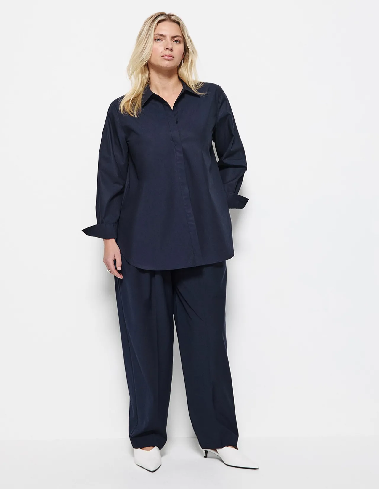 GOOD EARTH COTTON DEMI SHIRT