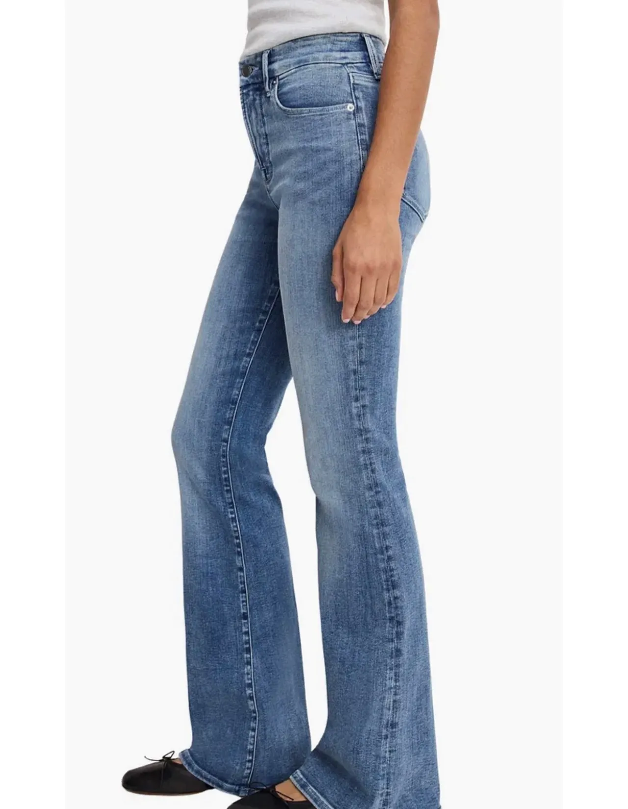Good Legs Mid Rise Super Stretch Flare Jeans