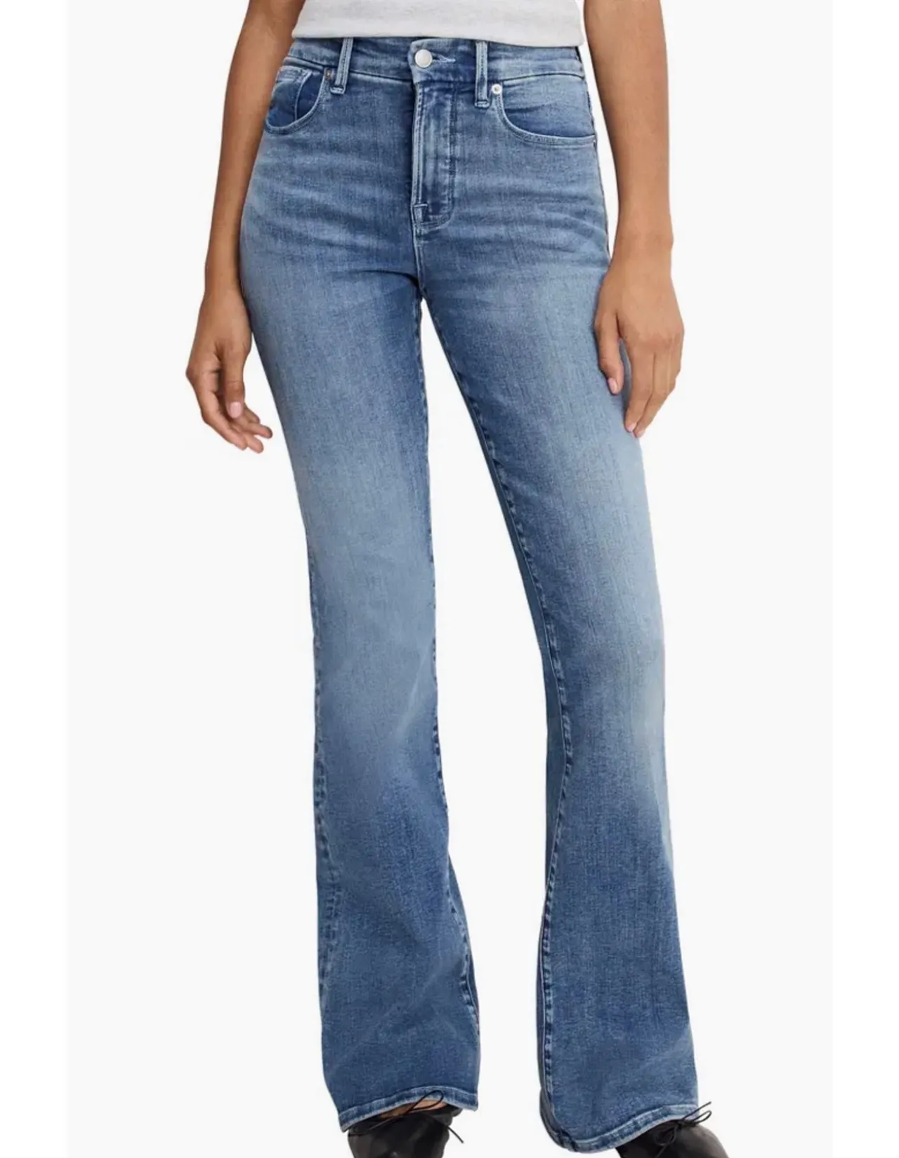 Good Legs Mid Rise Super Stretch Flare Jeans