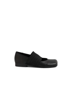 Goosie Elastic Strap Square Toe Ballet Flats