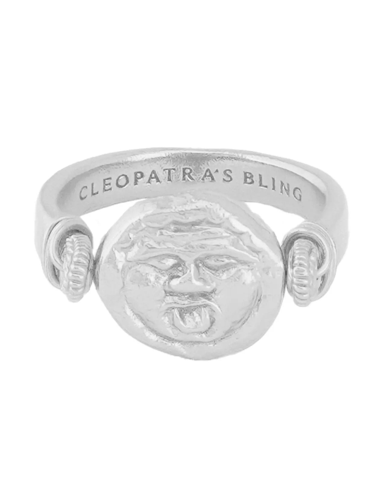 Gorgoneion Guard Ring - Sterling Silver