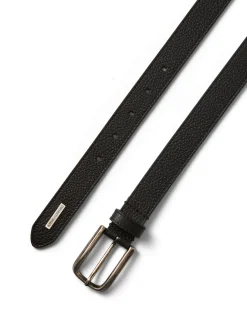 GRAINED LEATHER 2.5CM BELT