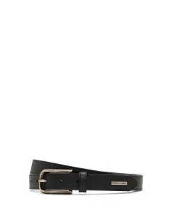 GRAINED LEATHER 2.5CM BELT