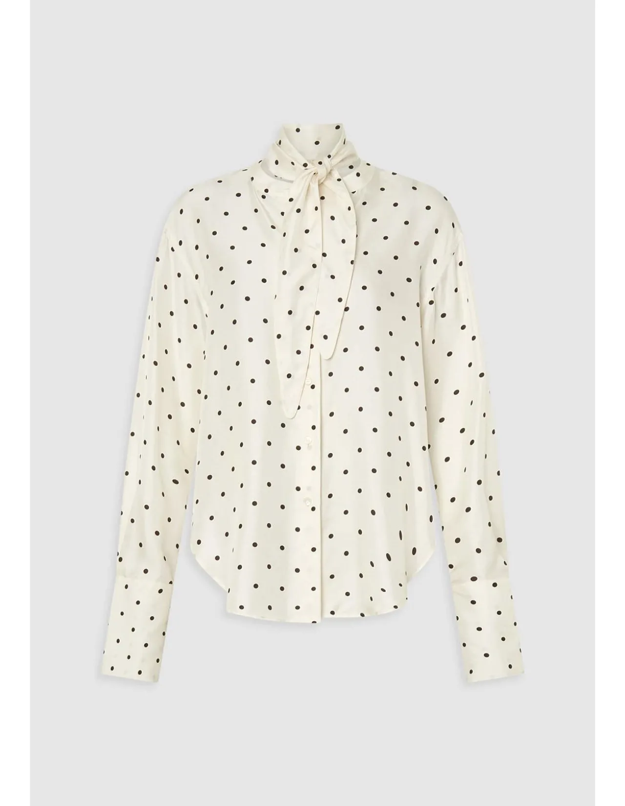 Graphic Spot Tie Neck Shirt