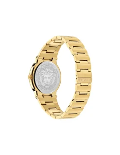 Greca Logo Aereo Slim Black Dial Bracelet Watch