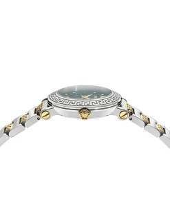 Greca Sphere Petite Green Guilloche Bracelet Watch