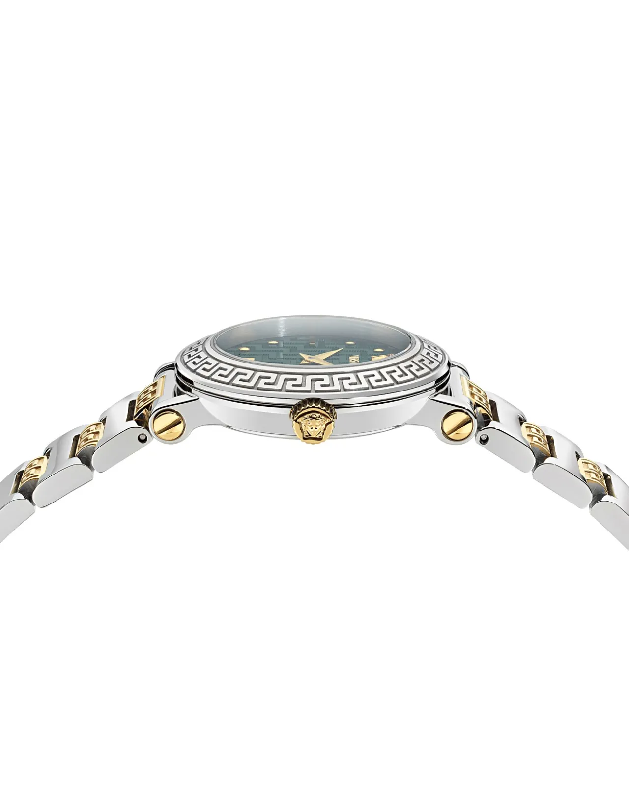 Greca Sphere Petite Green Guilloche Bracelet Watch