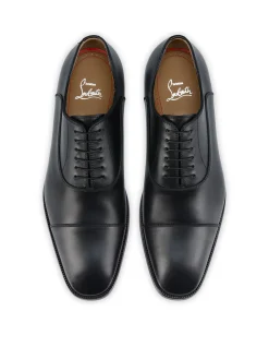 GREGGORY FLAT CALF BLACK OXFORDS