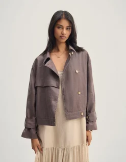 GRIFFIN LINEN BOMBER