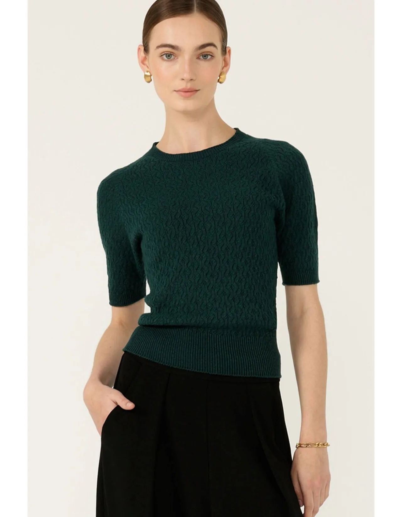 GROVE KNIT TOP IN FOREST