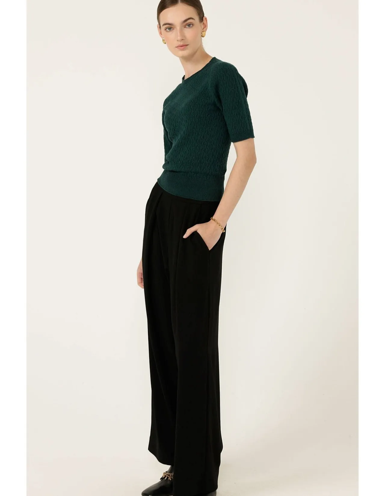 GROVE KNIT TOP IN FOREST