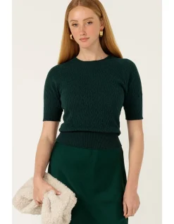 GROVE KNIT TOP IN FOREST