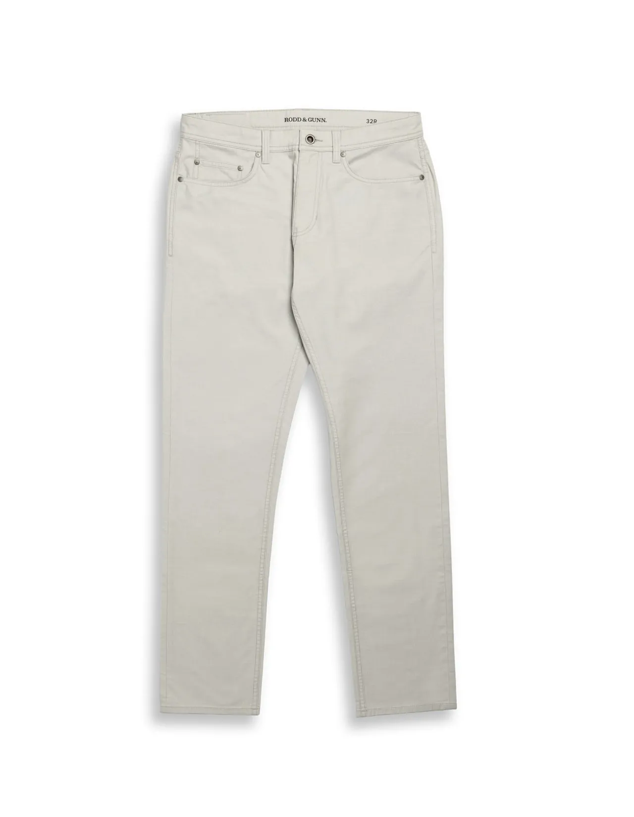 Gunn Straight Fit Micro Textured Cotton Jeans