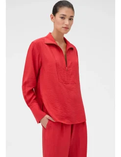 HALF PLACKET ZIP SHIRT
