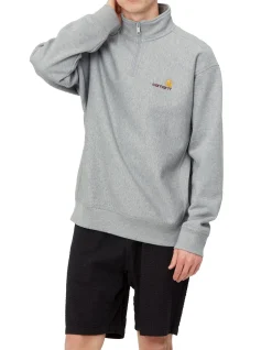 Half Zip American Script Sweater