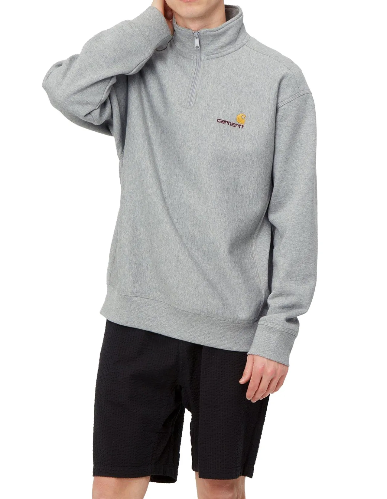 Half Zip American Script Sweater