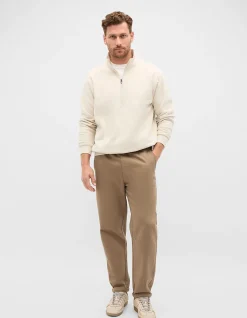 HALF ZIP BRUSHED SWEAT