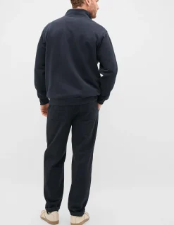 HALF ZIP BRUSHED SWEAT