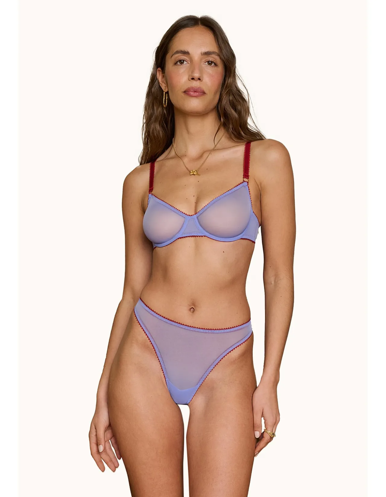 HALLIE CLEAN TULLE UNDERWIRE BRA