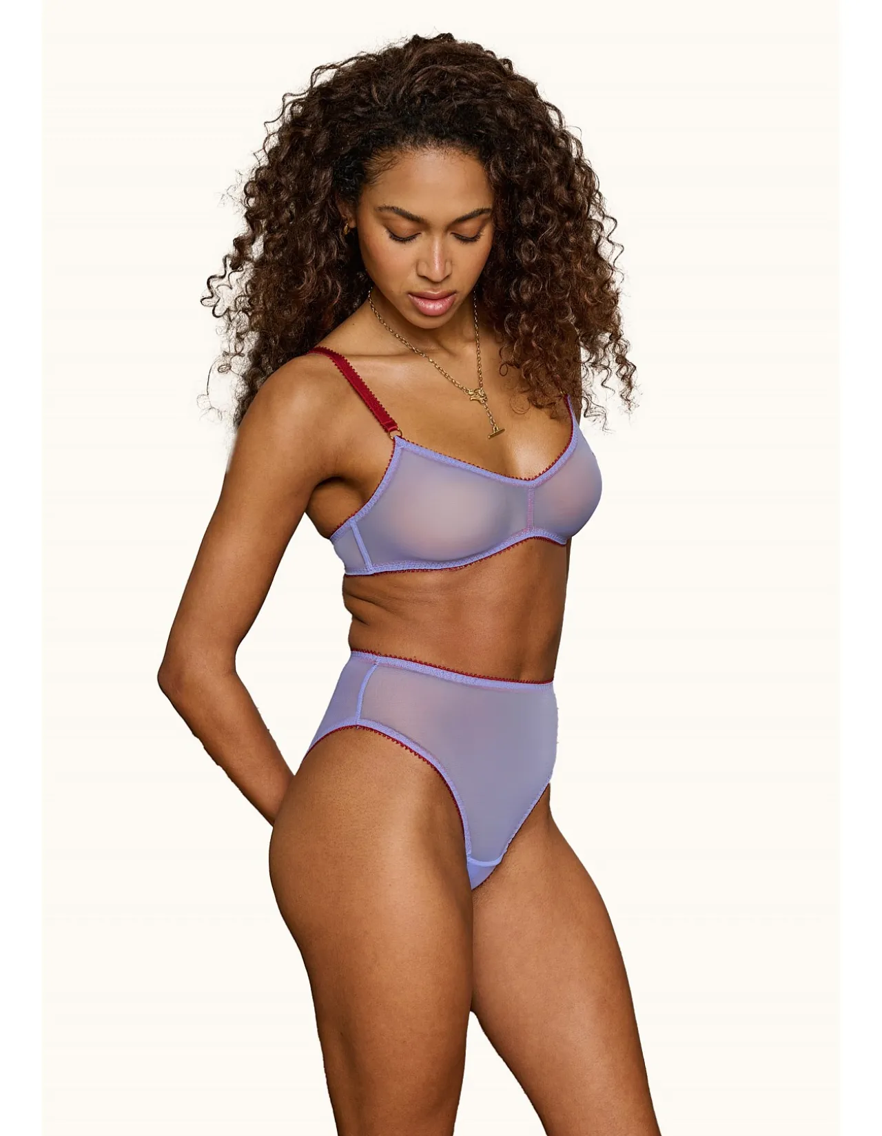 HALLIE CLEAN TULLE HIGH WAIST KNICKER
