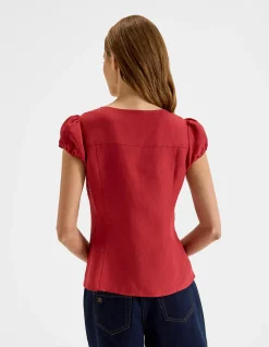 HAMILTON LINEN TOP