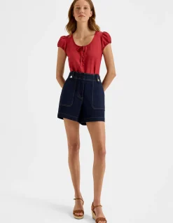 HAMILTON LINEN TOP