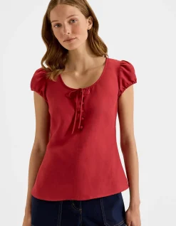 HAMILTON LINEN TOP