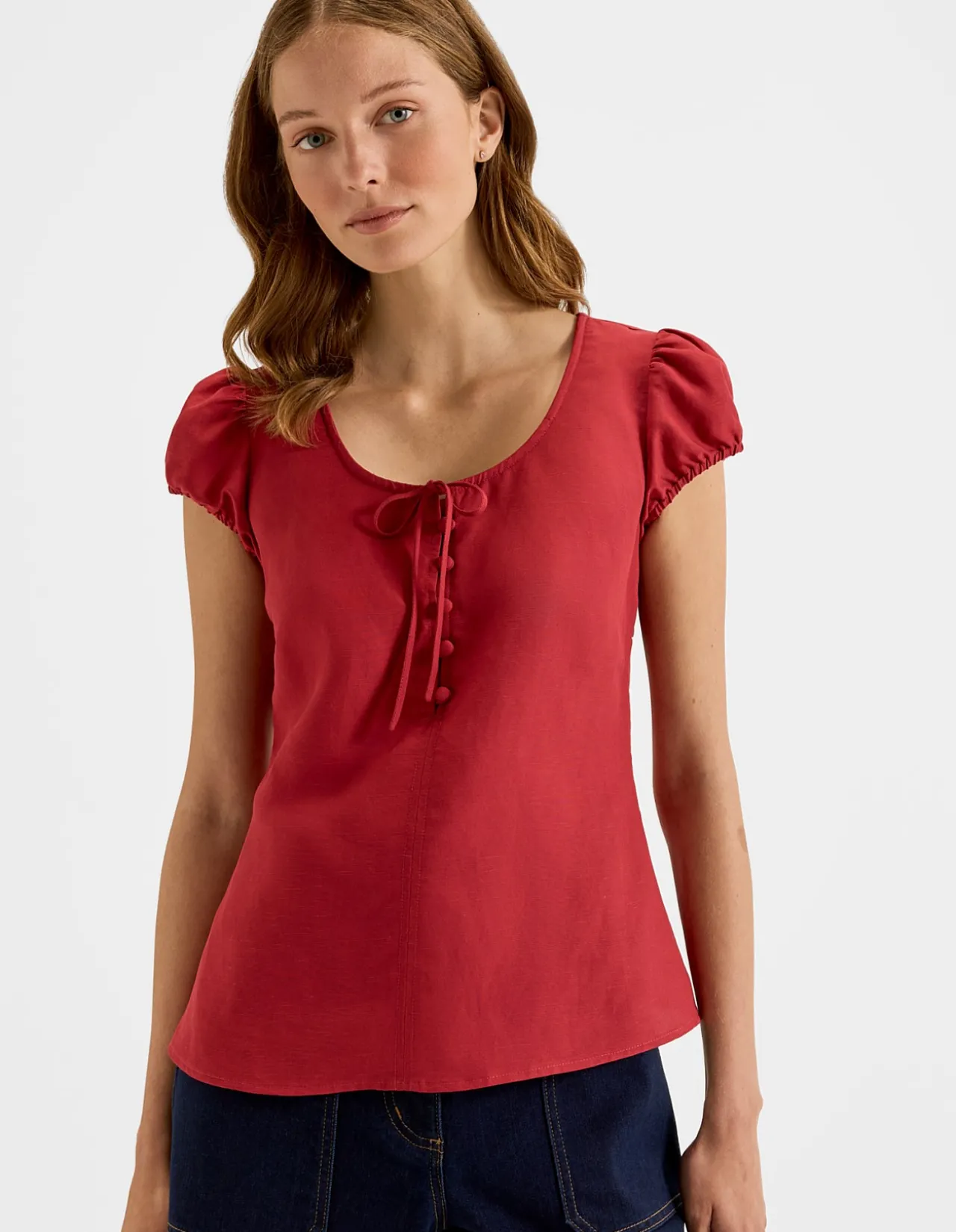 HAMILTON LINEN TOP