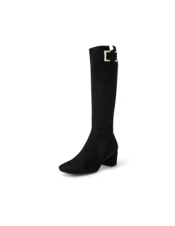 HANDAN DJ BLACK STRETCH MICROSUEDE
